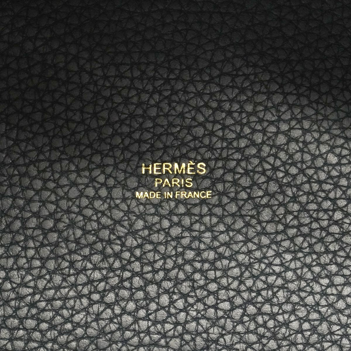 Hermes Handbag Picotin Lock PM Taurillon Clemence Vert Gold — view 5
