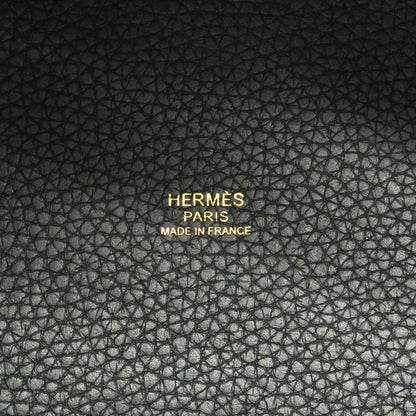 Hermes Handbag Picotin Lock PM Taurillon Clemence Vert Gold — view 5