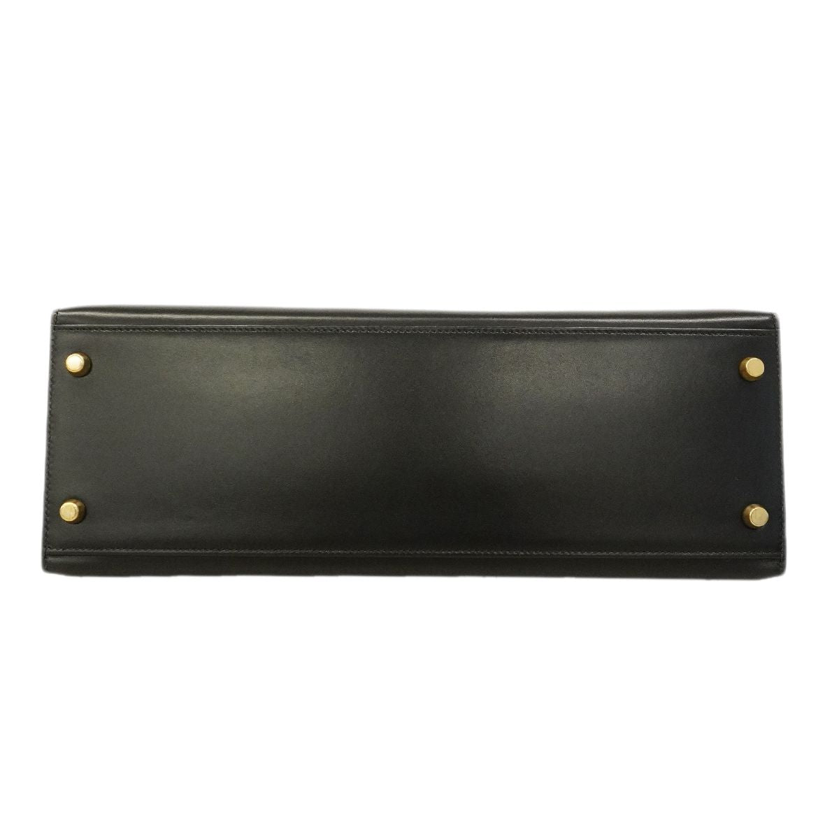 Hermes Handbag Kelly 32 Box Calf Black Gold 2-Way — view 3
