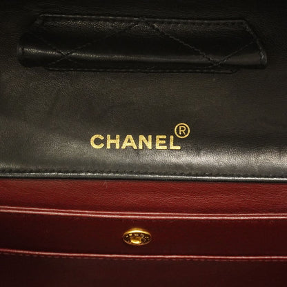 Chanel Shoulder Bag Quilted Lambskin Black Gold — view 5