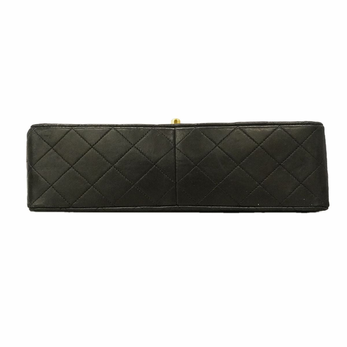 Chanel Shoulder Bag Quilted Lambskin Black Gold — view 3