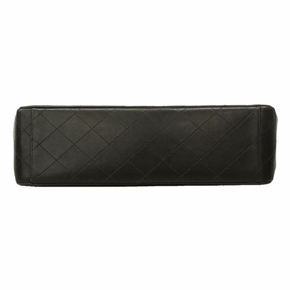 Chanel Shoulder Bag Maxi Quilted Lambskin Black Gold — view 3