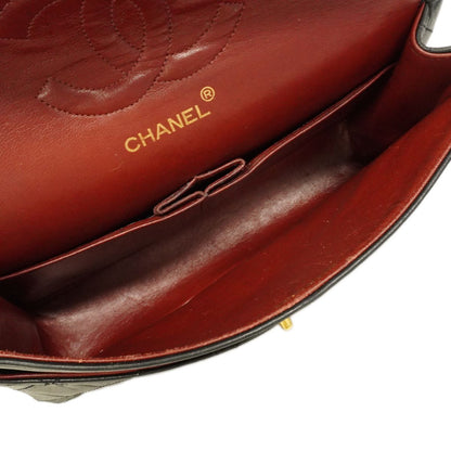 Chanel Shoulder Bag Quilted Lambskin Black Gold — view 4