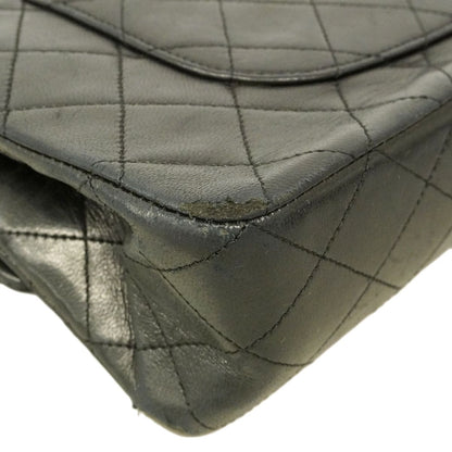 Chanel Shoulder Bag Quilted Lambskin Black Gold — view 7