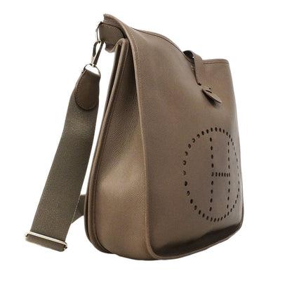 Hermes Shoulder Bag Veau Epsom Etain Silver — view 2