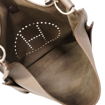 Hermes Shoulder Bag Veau Epsom Etain Silver — view 4