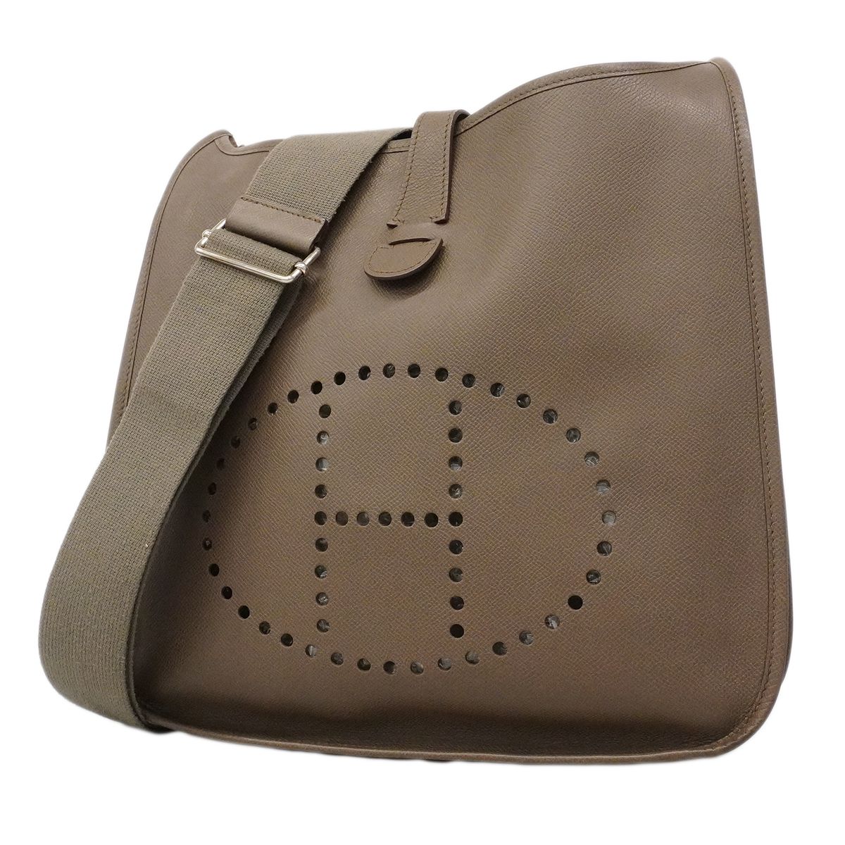 Hermes Shoulder Bag Veau Epsom Etain Silver