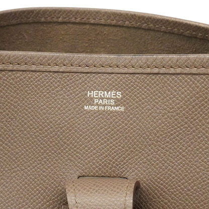 Hermes Shoulder Bag Veau Epsom Etain Silver — view 5