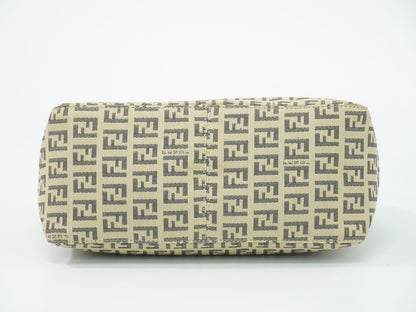 Fendi Pouch Mini Handbag Canvas Beige Zucchino Second — view 3