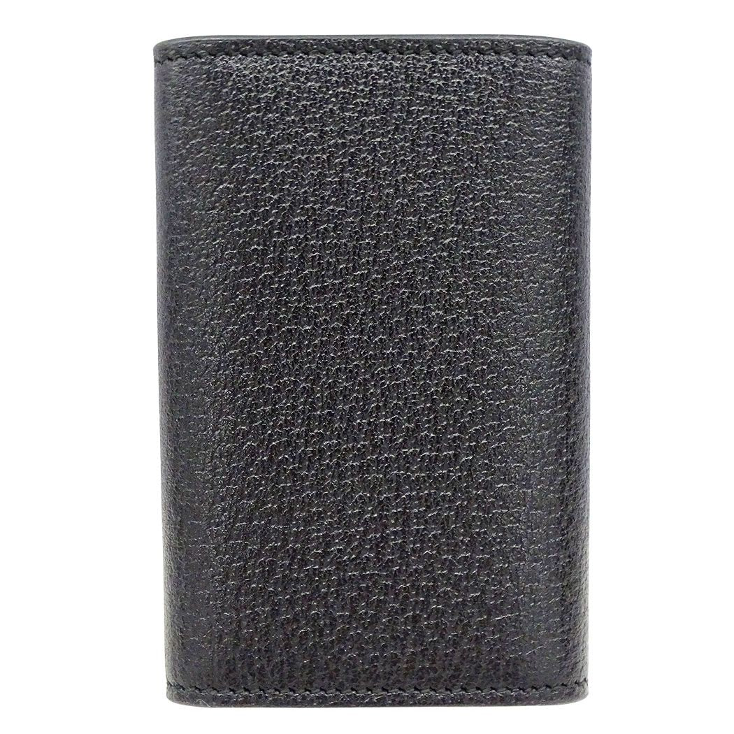 Gucci Key Case Petite Marmont Leather Black Key Simple Logo Key Holder — view 2