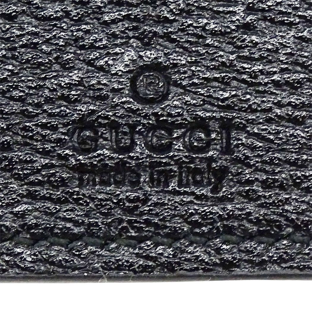Gucci Key Case Petite Marmont Leather Black Key Simple Logo Key Holder — view 6