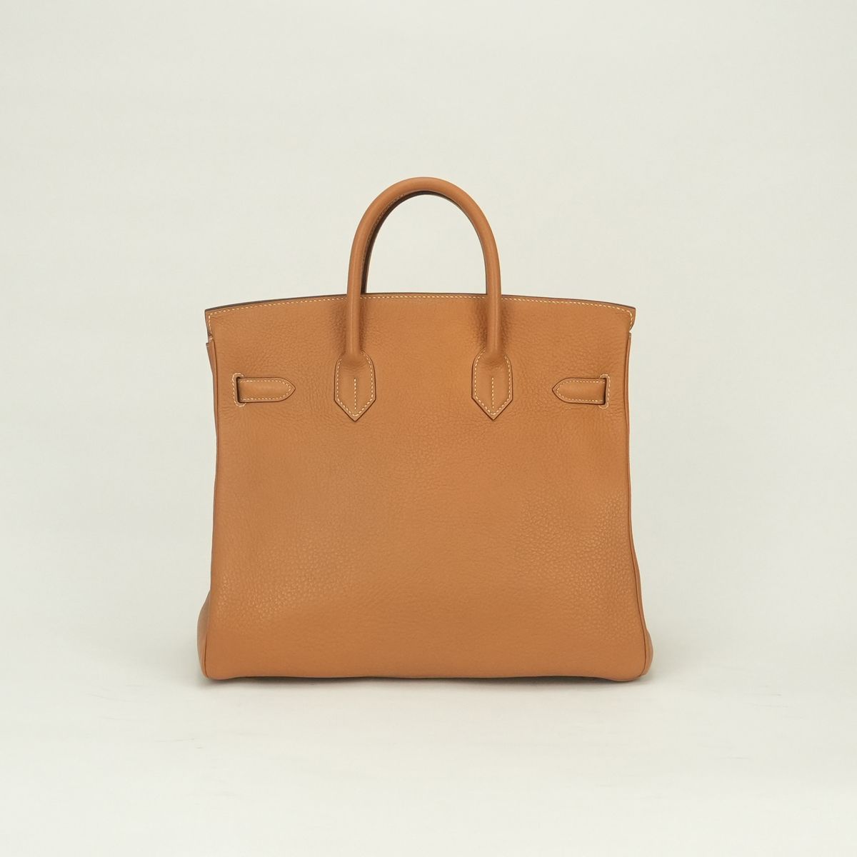 Hermes Haut a Courroies Hac 32 a Hac 32 Tote Natural Brown Beige Gold Handbag — view 3
