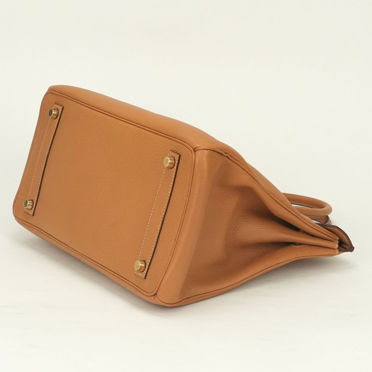 Hermes Haut a Courroies Hac 32 a Hac 32 Tote Natural Brown Beige Gold Handbag — view 5