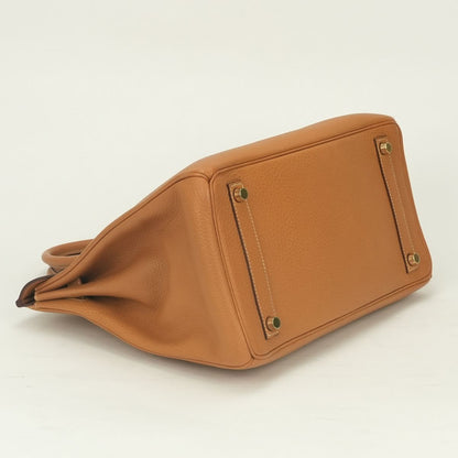 Hermes Haut a Courroies Hac 32 a Hac 32 Tote Natural Brown Beige Gold Handbag — view 6