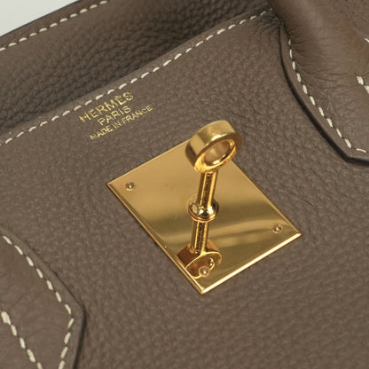Hermes Birkin 30 Tote Togo Etoupe Gray Gold — view 8