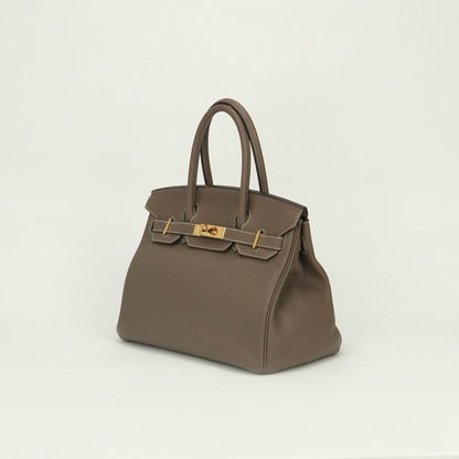 Hermes Birkin 30 Tote Togo Etoupe Gray Gold — view 2