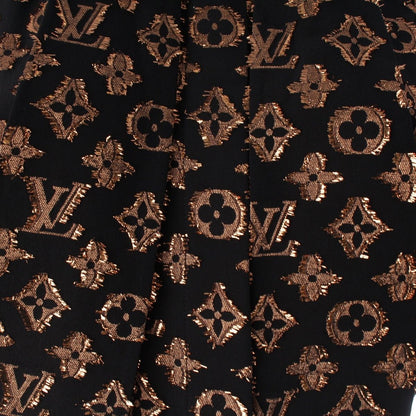 Louis Vuitton Monogram Bowtie Mini Dress Gold Black 38 — view 7