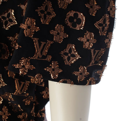 Louis Vuitton Monogram Bowtie Mini Dress Gold Black 38 — view 6