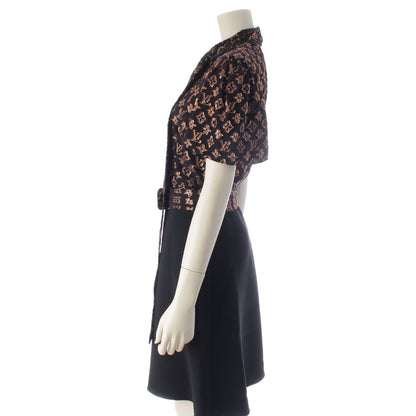 Louis Vuitton Monogram Bowtie Mini Dress Gold Black 38 — view 3