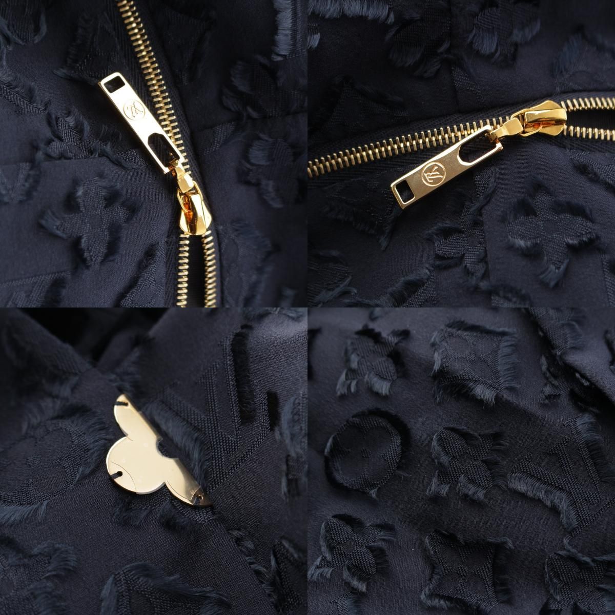 Louis Vuitton Monogram Bowtie Mini Dress Navy 38 — view 8