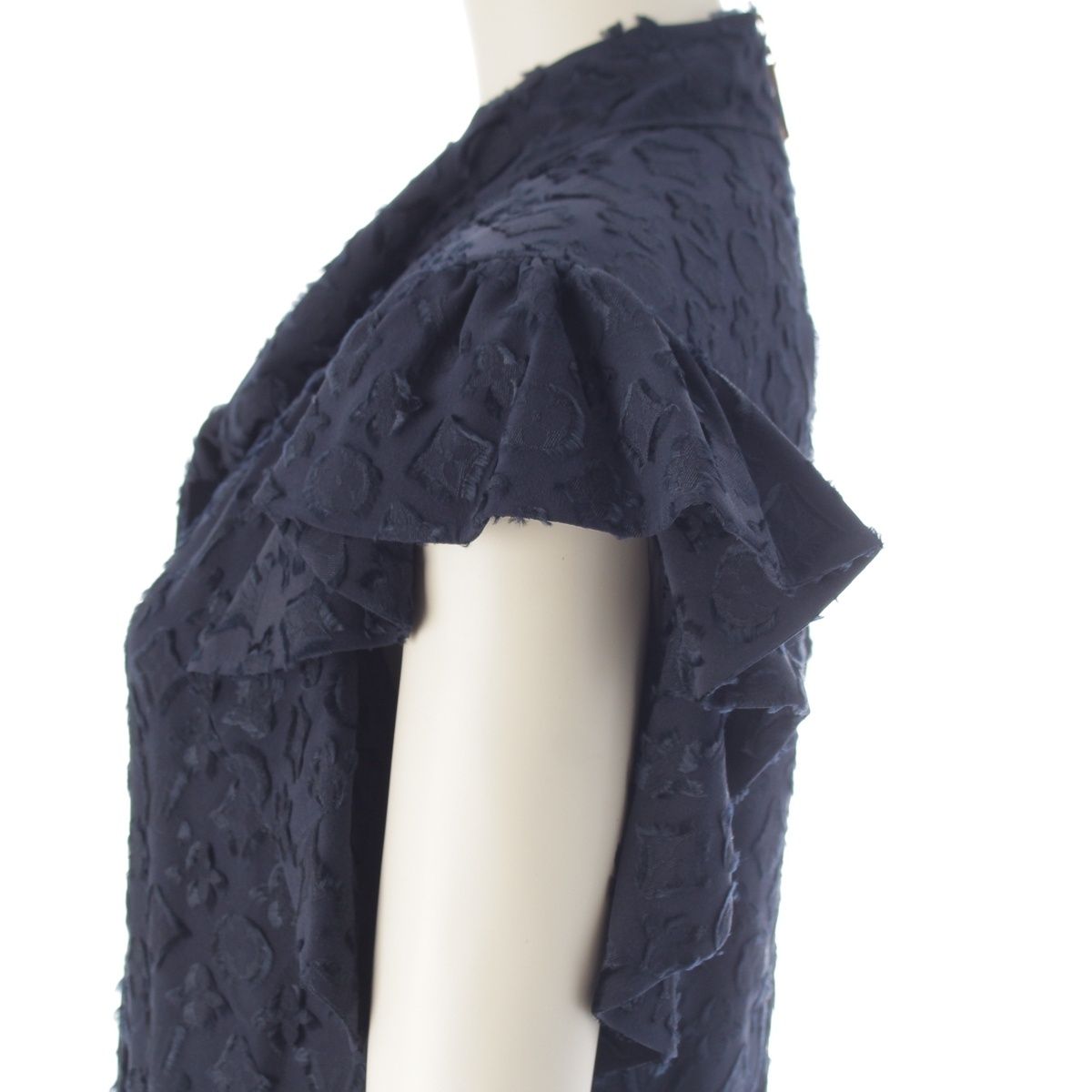 Louis Vuitton Monogram Bowtie Mini Dress Navy 38 — view 7