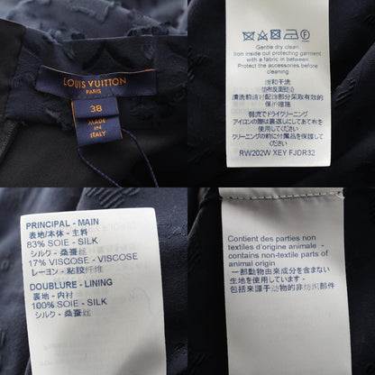 Louis Vuitton Monogram Bowtie Mini Dress Navy 38 — view 9