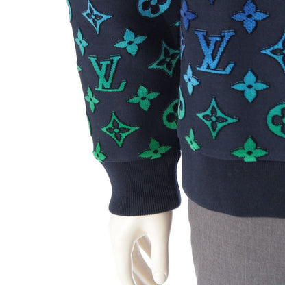 Louis Vuitton Cotton Gradient Monogram Sweatshirt Blue Navy — view 6