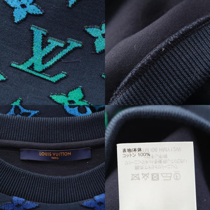 Louis Vuitton Cotton Gradient Monogram Sweatshirt Blue Navy — view 9
