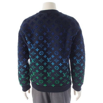 Louis Vuitton Cotton Gradient Monogram Sweatshirt Blue Navy — view 4