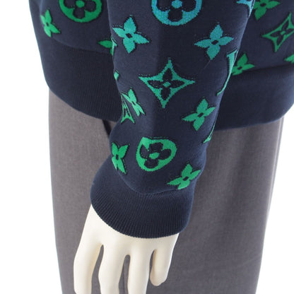 Louis Vuitton Cotton Gradient Monogram Sweatshirt Blue Navy — view 7