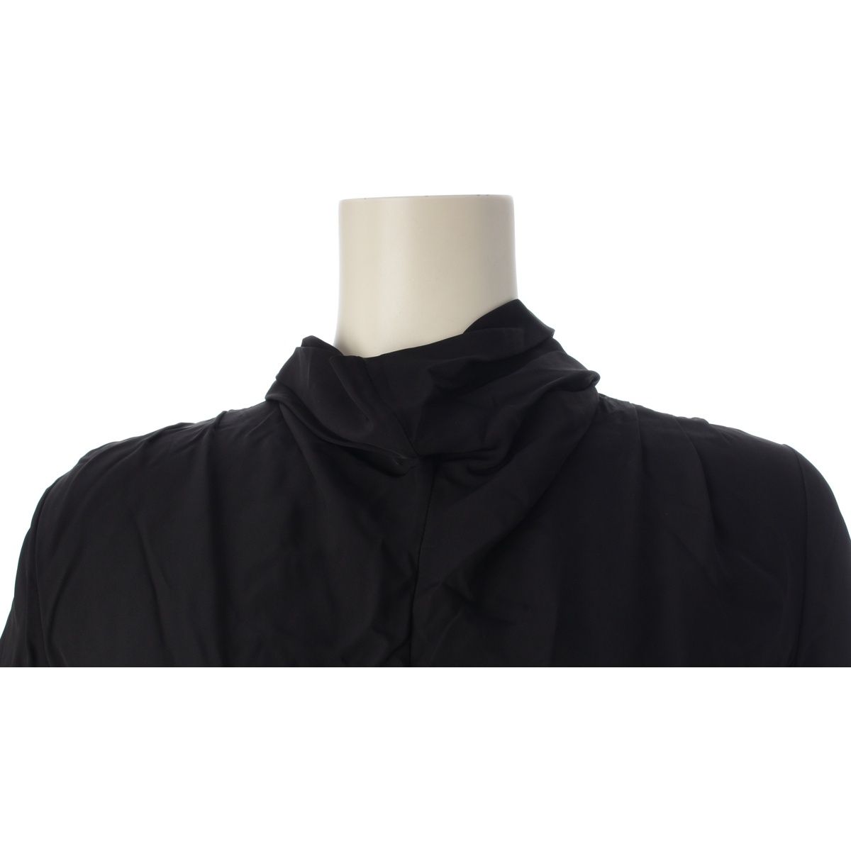 Prada Logo Waist Dress Viscose Black 36 — view 5