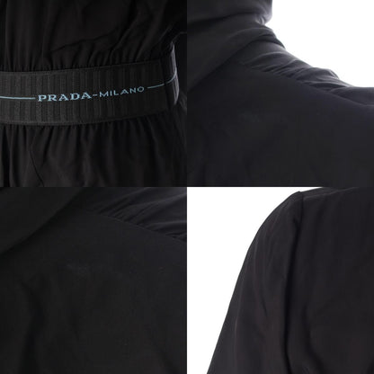 Prada Logo Waist Dress Viscose Black 36 — view 8