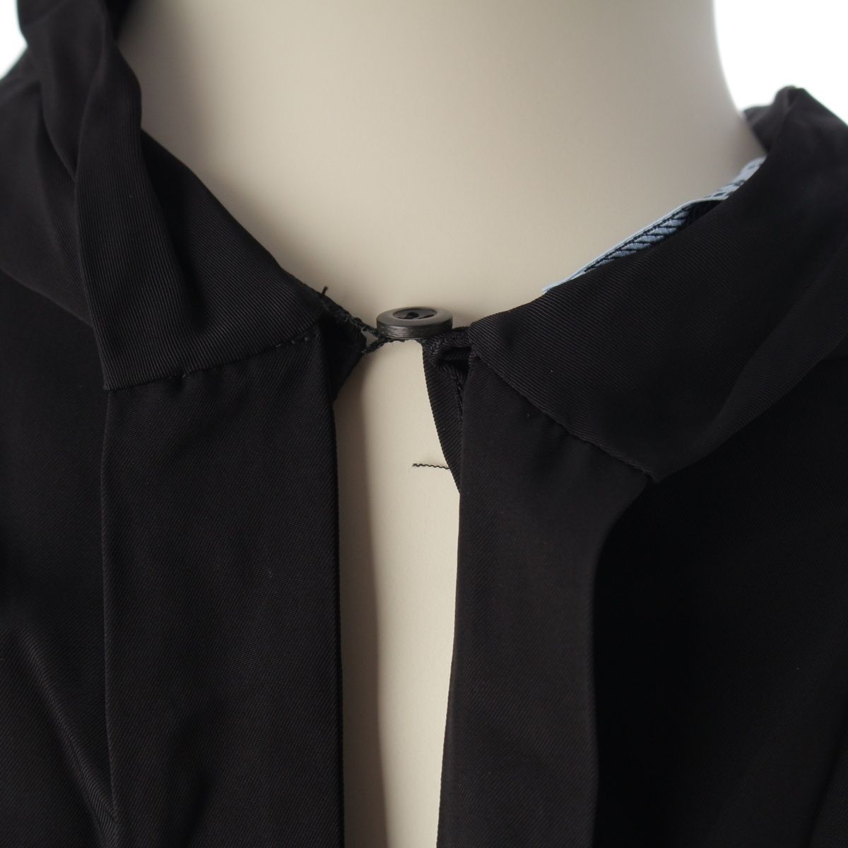 Prada Logo Waist Dress Viscose Black 36 — view 7
