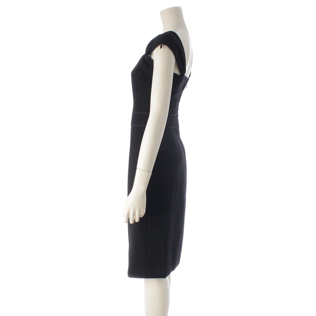 Louis Vuitton Wool by Mark Jacobs Back Zip Dress Black 34 — view 3