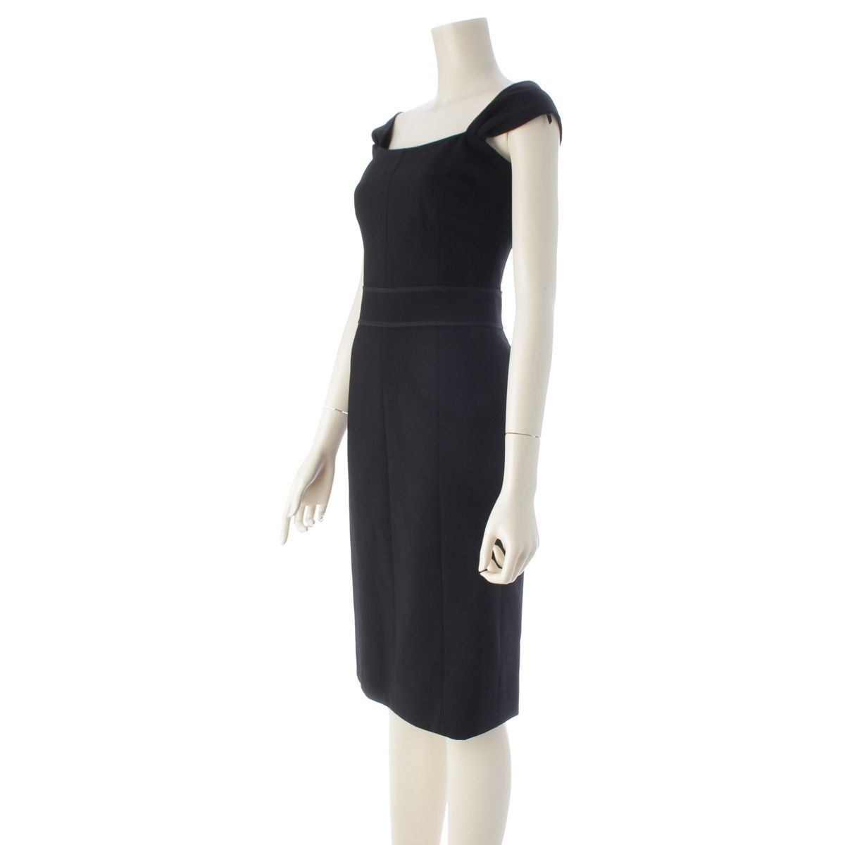 Louis Vuitton Wool by Mark Jacobs Back Zip Dress Black 34 — view 2