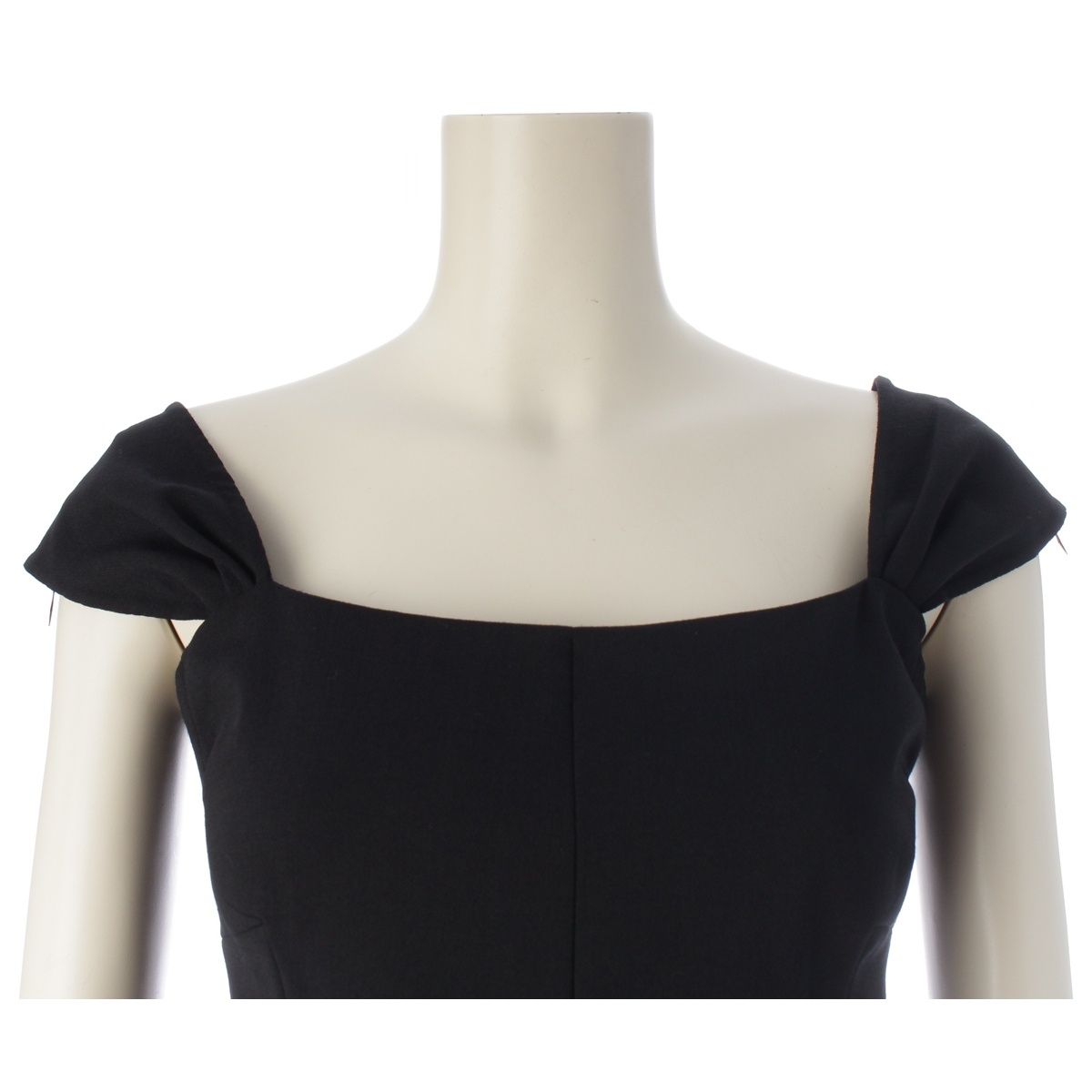 Louis Vuitton Wool by Mark Jacobs Back Zip Dress Black 34 — view 5