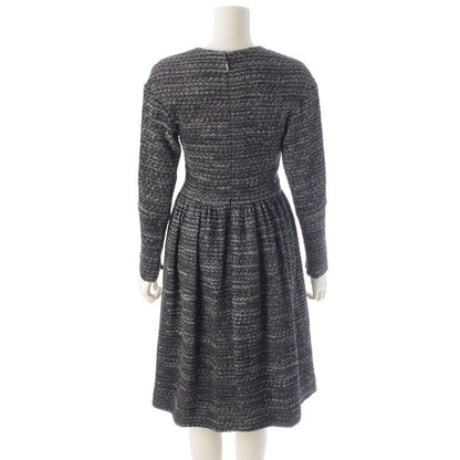 Chanel Tweed Karl Lagerfeld tan Long Dress Gray 34 — view 4