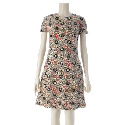 Louis Vuitton Wool Monogram All Over Pattern Short Sleeve French Back