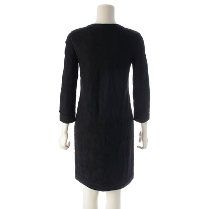 Chanel Wool Scuba Knit Dress Black 34 — view 4