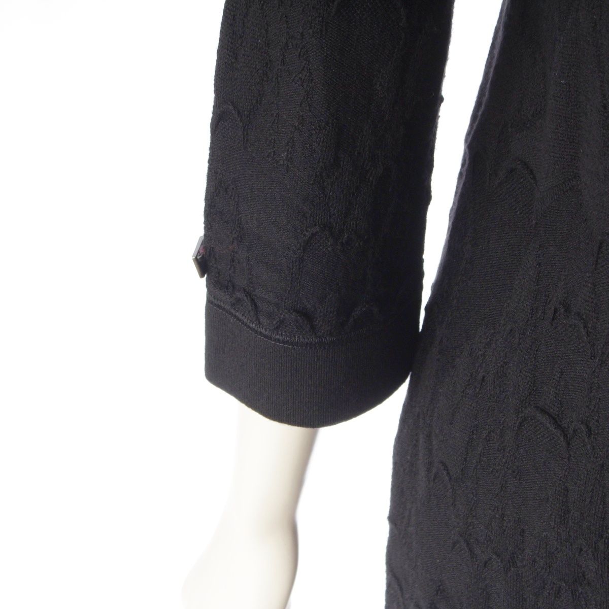 Chanel Wool Scuba Knit Dress Black 34 — view 8