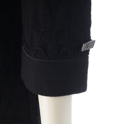 Chanel Wool Scuba Knit Dress Black 34 — view 7