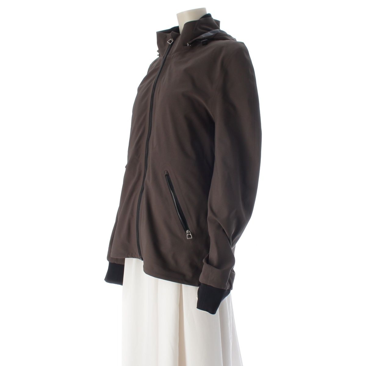 Hermes 23 H'val Val 3way Riding Jacket Darkgreen Black — view 2