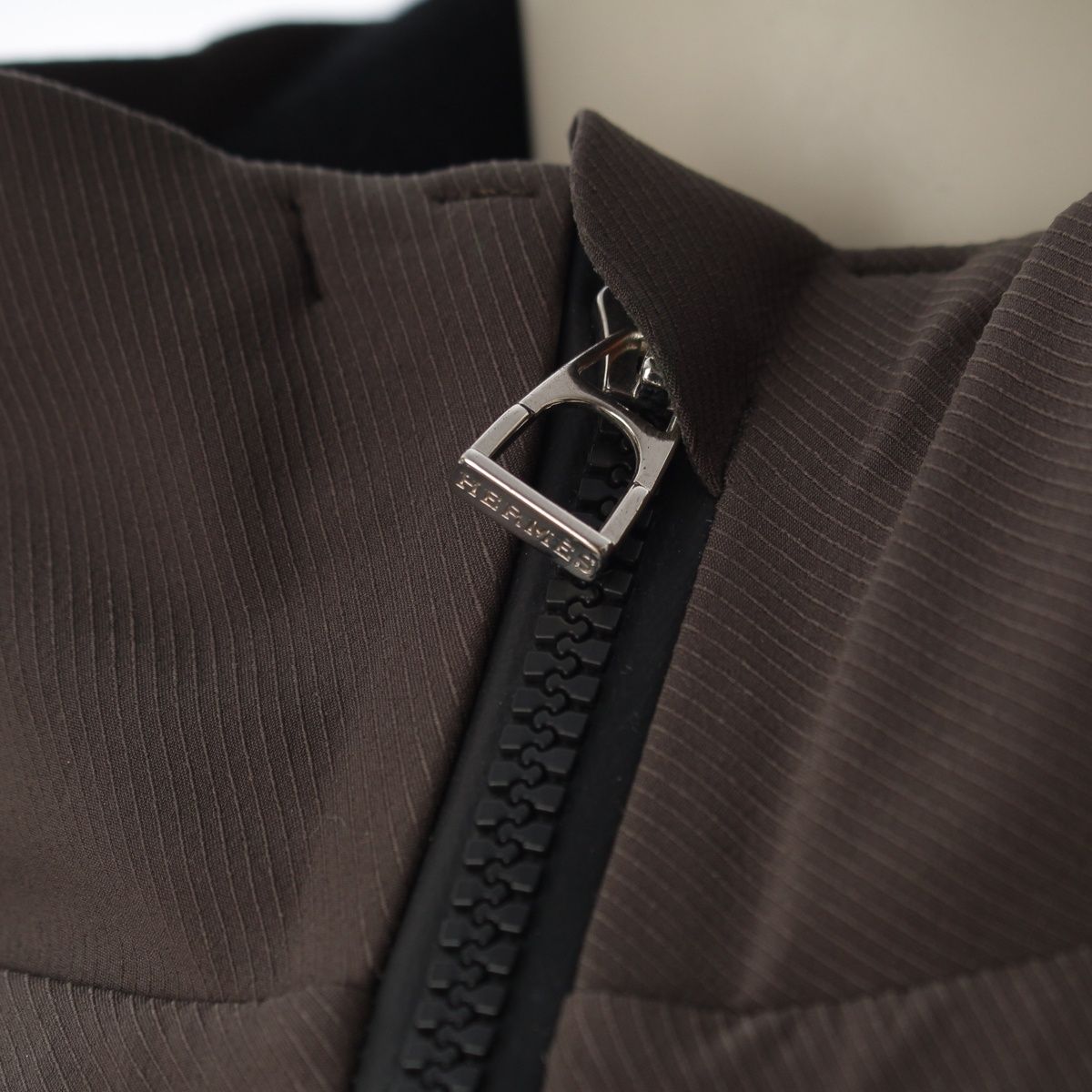 Hermes 23 H'val Val 3way Riding Jacket Darkgreen Black — view 7
