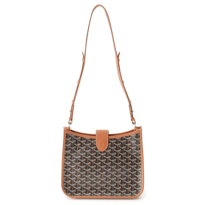 Goyard Musette PM Leather Shoulder Bag Black