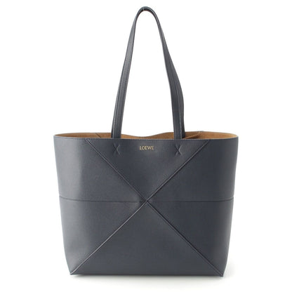 Loewe Puzzle Fold Horizontal Soft Grain Calf Tote Darknavy