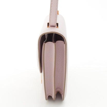 Hermes B Constance 3 Mini 18 Shavel Shoulder Bag Mauve Pale — view 3