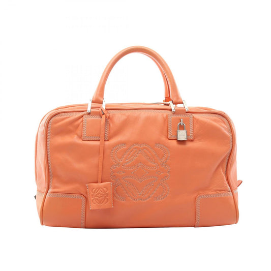 Loewe Handbag Amazona 36 Orange Leather Anagram