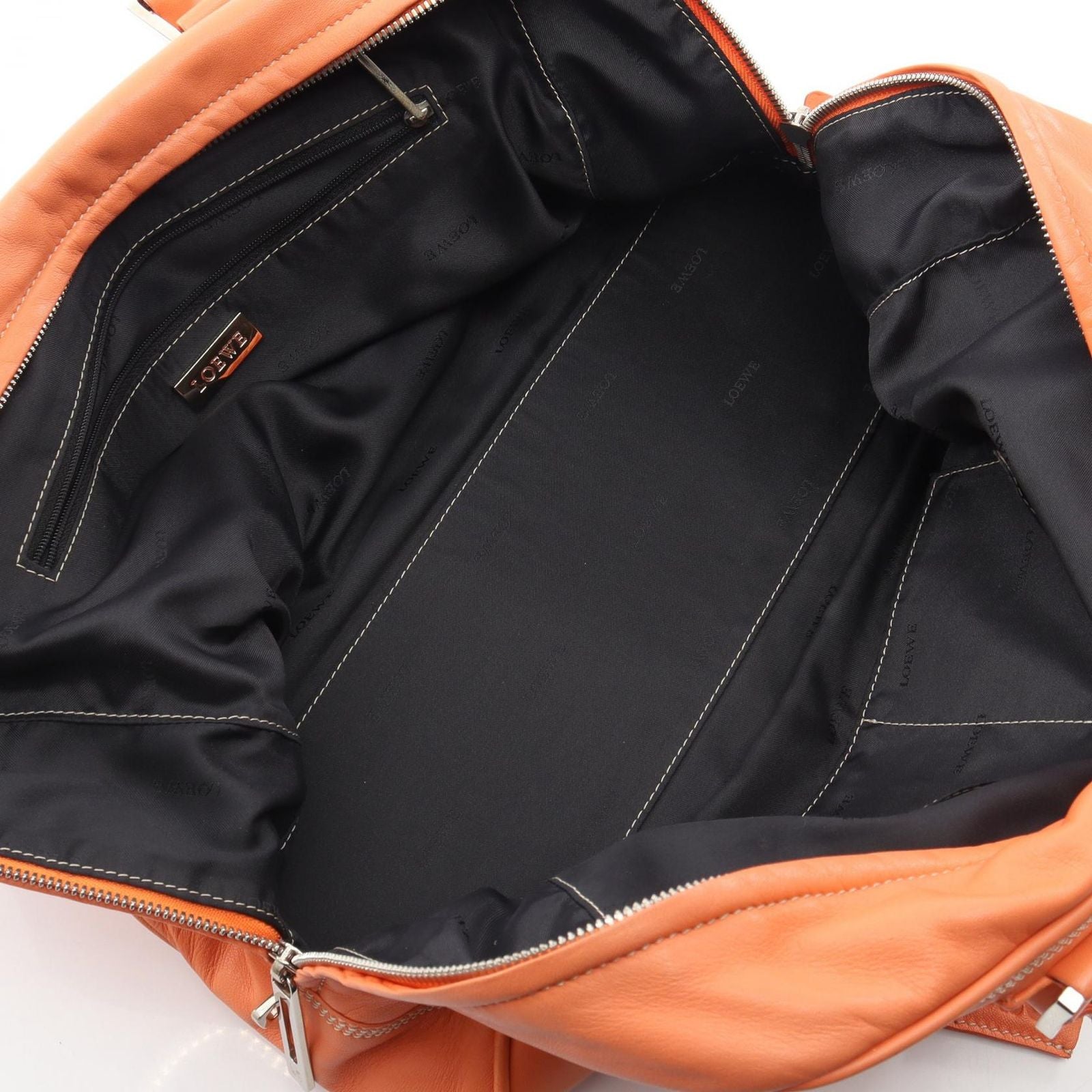Loewe Handbag Amazona 36 Orange Leather Anagram — view 3