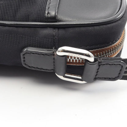 Fendi Shoulder Bag Pecan Black Nylon Leather — view 7