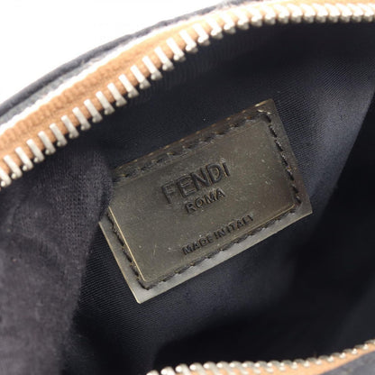 Fendi Shoulder Bag Pecan Black Nylon Leather — view 4